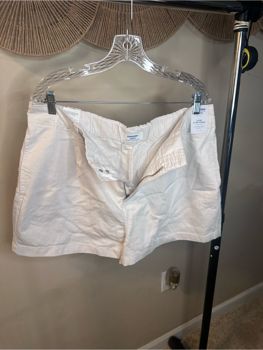 Classic Women's Cream Cotton Shorts